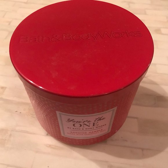 Bath & Body Works 3 Wick Candle, You're the One - Picture 2 of 3